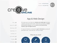 Tablet Screenshot of cre8veonline.com